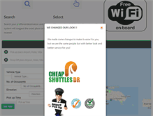 Tablet Screenshot of cheapshuttlesdr.com